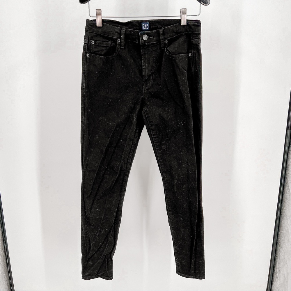 GAP black true skinny jeans